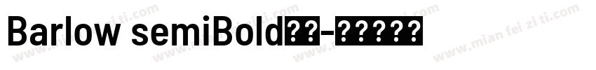 Barlow semiBold字体字体转换